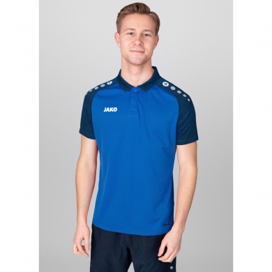 JAKO Sport Polo Performance (Polyester Micro Mesh, breathable, quick-drying) royal blue/marine Men